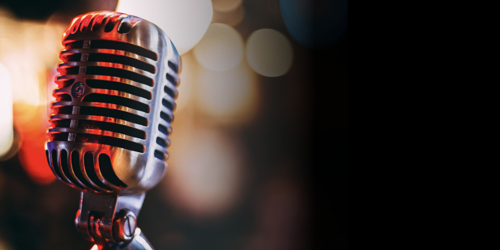 A studio microphone on a dark background, the Imprfct Life podcast image